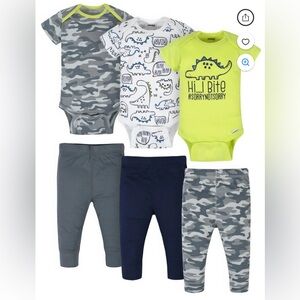 Dinosaur Baby Bodysuits and Pants Set